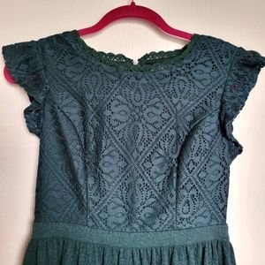 Dark Emerald Mini Dress